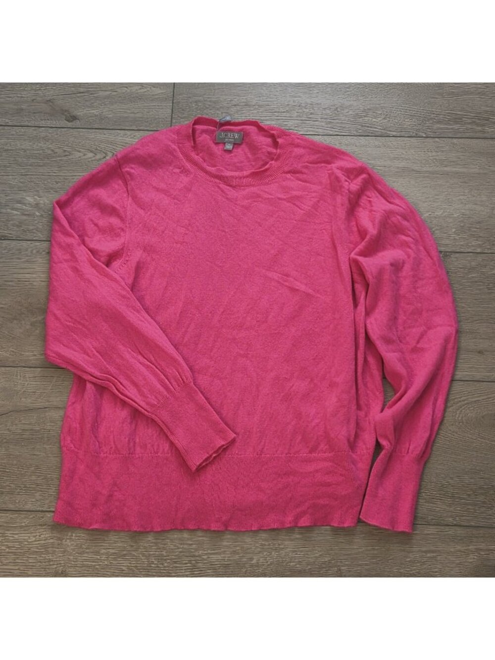 J.Crew Bright Pink Cashmere Classic Fit Crewneck Sweater 3X